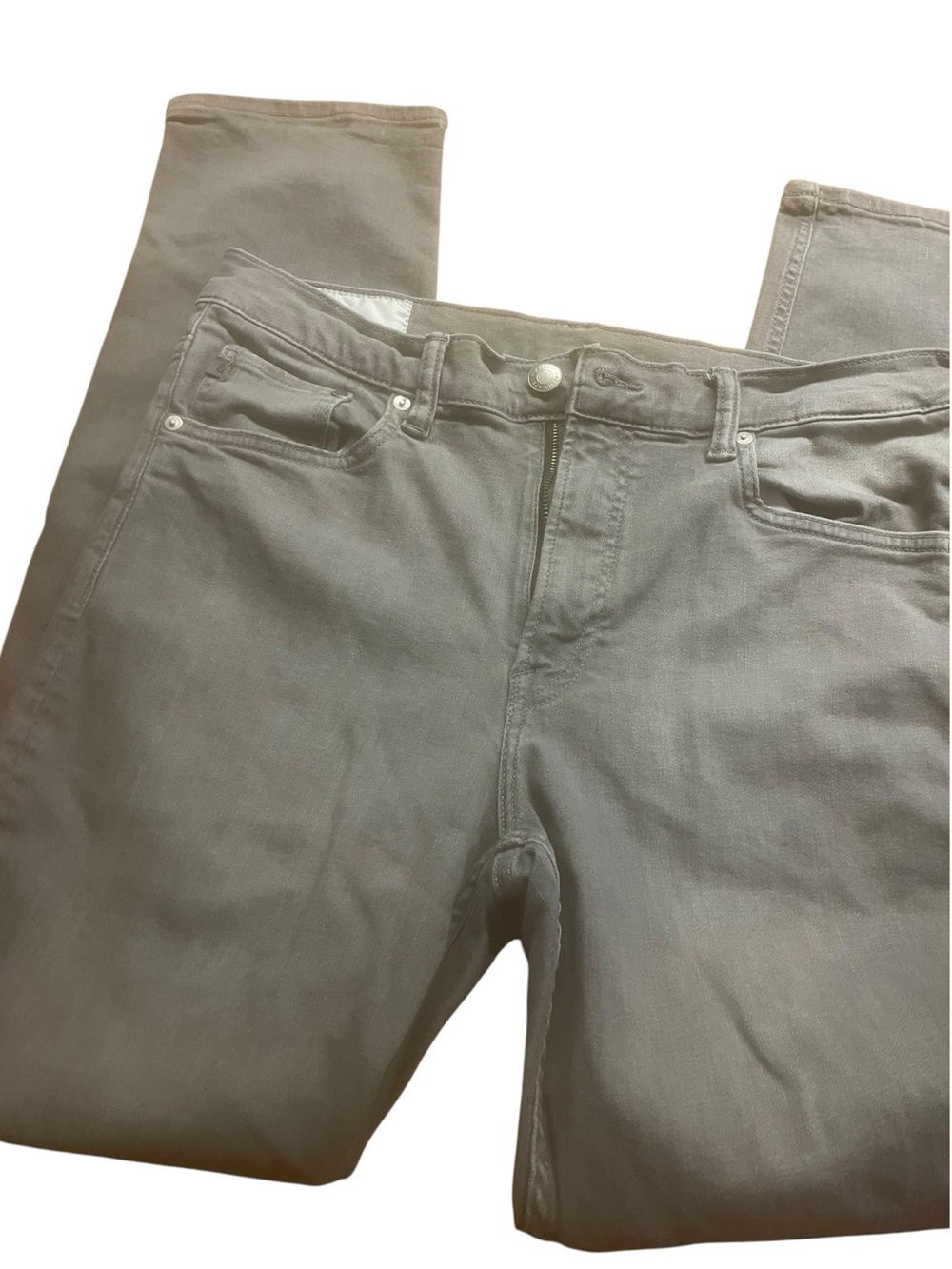 H & M size 36 x 32 Men's Gray Stretch Jeans - Classic Five-Pocket Style like new